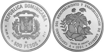 500 Pesos 1991