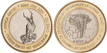 6000 CFA Francs-4 Africa 2004