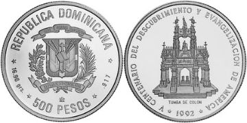 500 Pesos 1992
