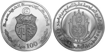 100 Dinars 2003