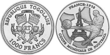 1000 Francs 2001