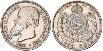1000 Reis 1876-1889