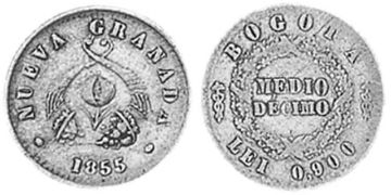 1/2 Decimo 1853-1858