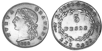 5 Pesos 1858