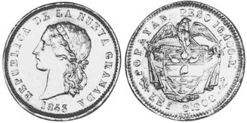 10 Pesos 1853-1857