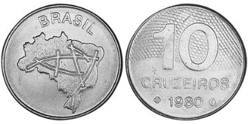 10 Cruzeiros 1980-1984