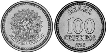 100 Cruzeiros 1985-1986