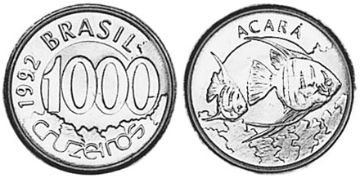 1000 Cruzeiros 1992-1993