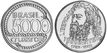 5000 Cruzeiros 1992