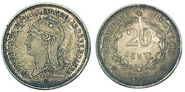 20 Centimes 1887