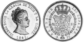 80 Reales 1841-1844