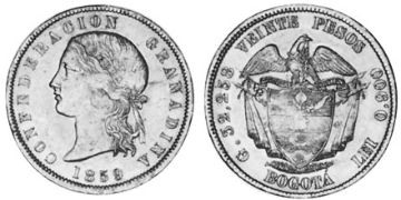 20 Pesos 1859