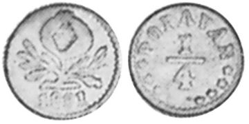 1/4 Decimo 1863-1867