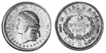 5 Pesos 1863