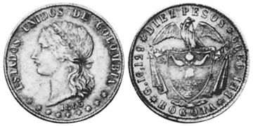 10 Pesos 1862-1866