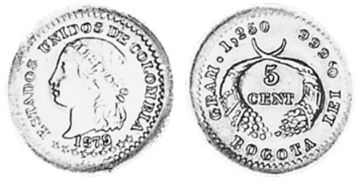 5 Centavos 1875-1885
