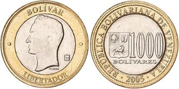 1000 Bolívarů 2005