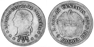10 Centavos 1872-1874