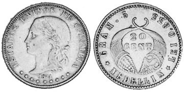 20 Centavos 1874