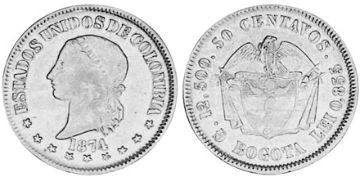 50 Centavos 1874-1875