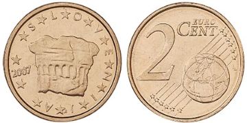 2 Euro Cent 2007-2013