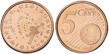 5 Euro Cent 2007-2013