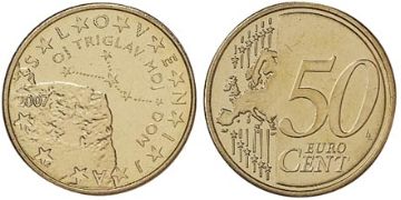 50 Euro Cent 2007-2013