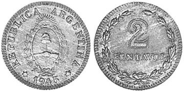 2 Centavos 1939-1947