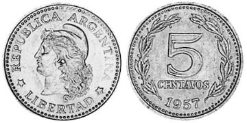 5 Centavos 1957-1959