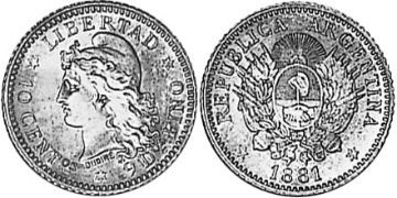 10 Centavos 1881-1883