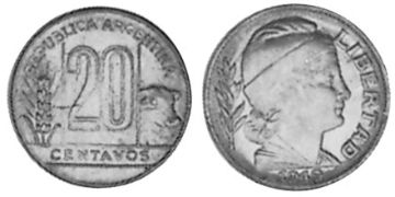 20 Centavos 1942-1950