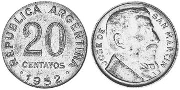 20 Centavos 1951-1952