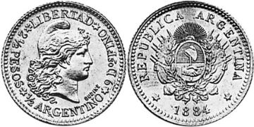 1/2 Argentino 1881-1884