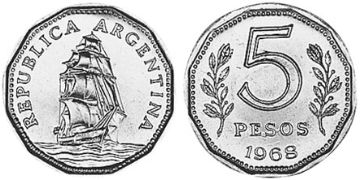 5 Pesos 1961-1968