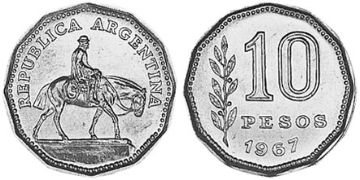 10 Pesos 1962-1968