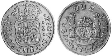 2 Reales 1742-1750