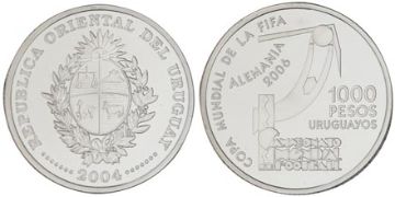 1000 Pesos Uruguayos 2004