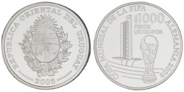 1000 Pesos Uruguayos 2005