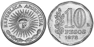 10 Pesos 1976-1978