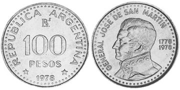 100 Pesos 1978-1979