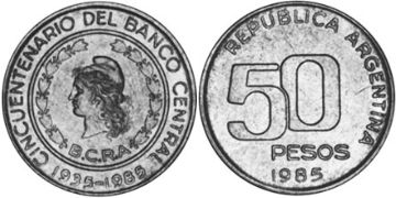 50 Pesos 1985