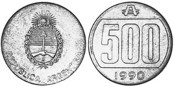 500 Australes 1990-1991