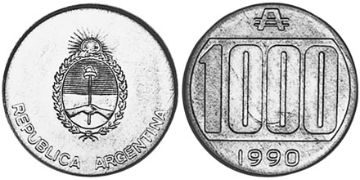 1000 Australes 1990-1991