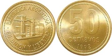 50 Centavos 1992-2010