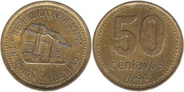 50 Centavos 1993-2009