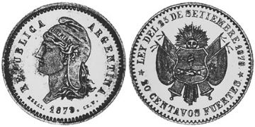 20 Centavos Fuertes 1879