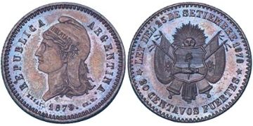 20 Centavos Fuertes 1879