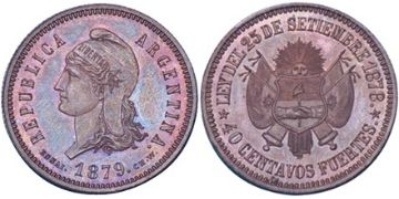 40 Centavos Fuertes 1879