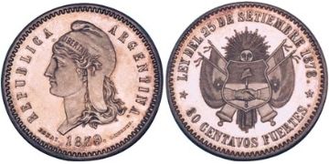 80 Centavos Fuertes 1879