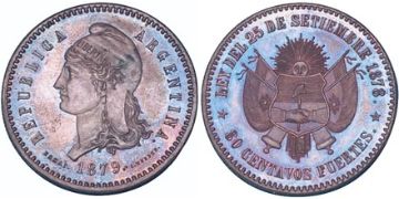 80 Centavos Fuertes 1879